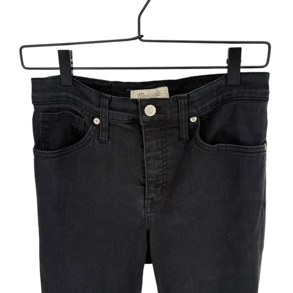 Madewell Women's 9” High-Rise Black Skinny Jeans - Picture 4 of 11